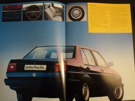 Prospekt VW Volkswagen Jetta Pacific 1989 Sondermodell