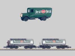 Neu OVP Märklin Z 82071 DRG Persil Kesselwagen Set mit LkW