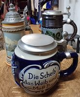 3 Bierkrüge mit Zinndeckel Tells Kapelle