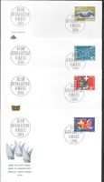 4 FDC 406 - 409 Serie Einzelmarken ET Bern 9.3.1964