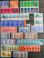 Timbres suisses 1966 Animaux Vitraux