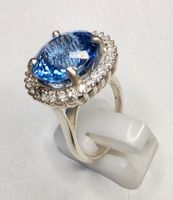 Blau Topas Fingerring