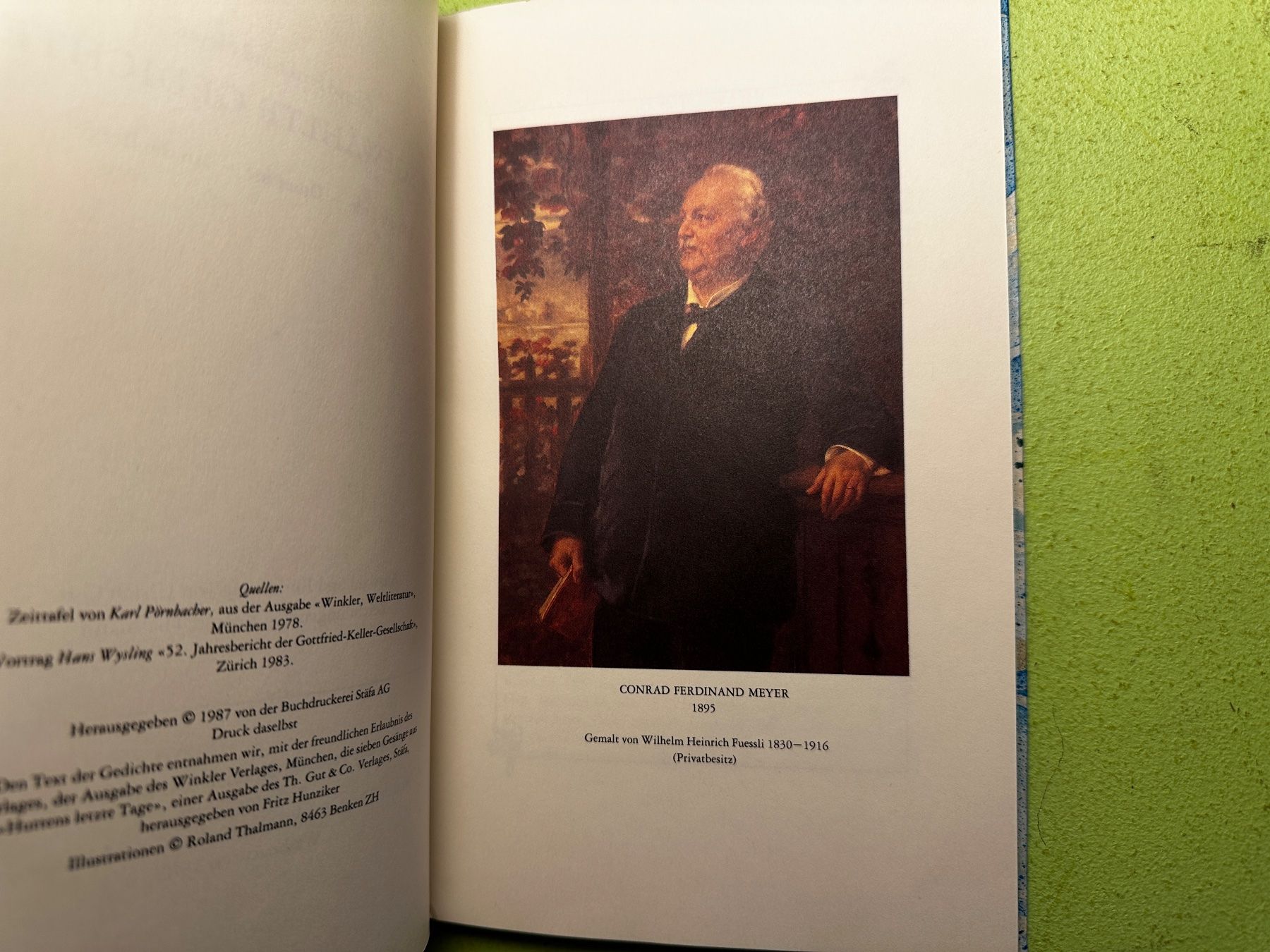 Libri: Conrad Ferdinand Meyer: Ausgewählte Gedichte. – Usato da Zürich venduto da allp 3