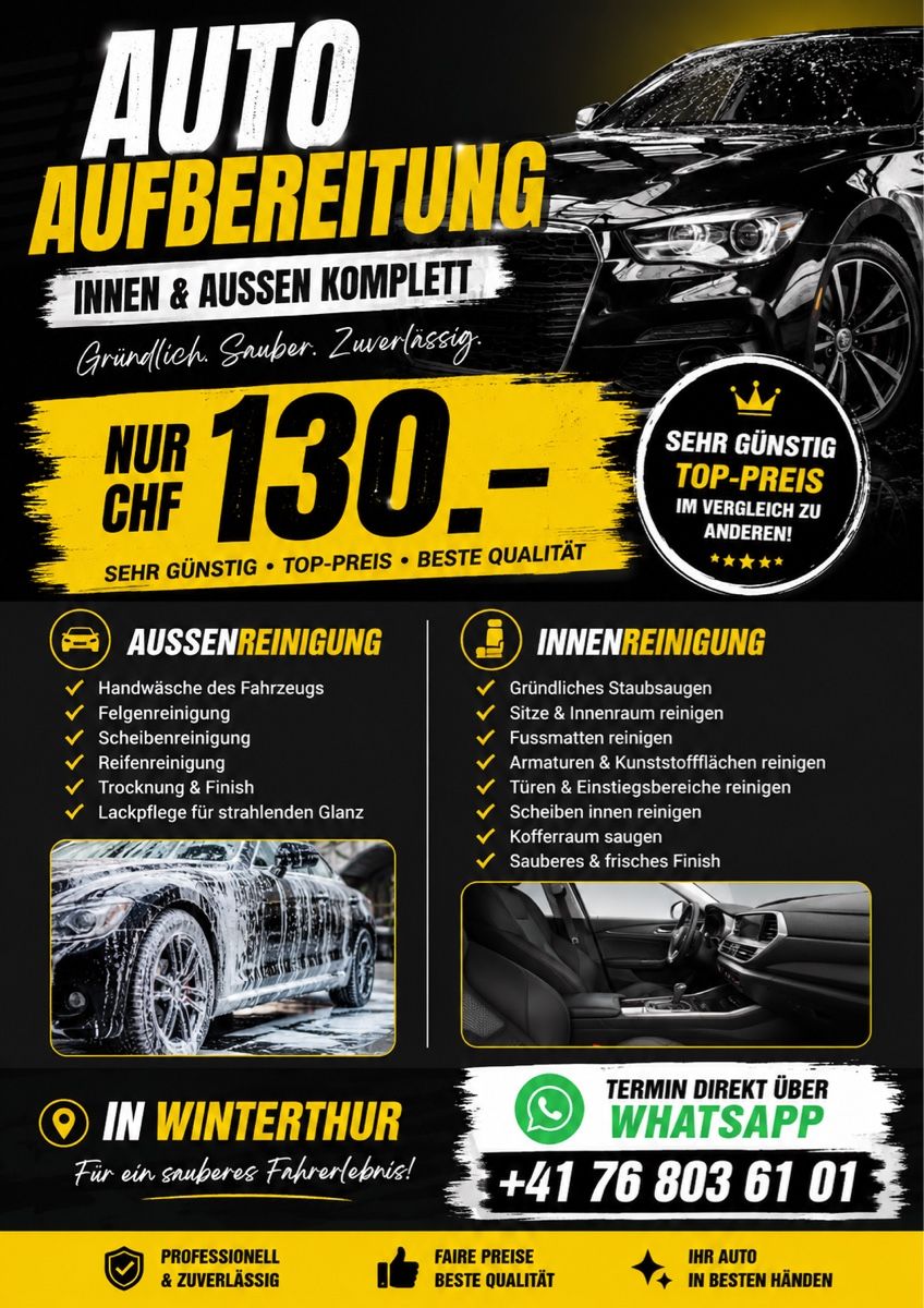 Autos: Auto Aufbereitung Innen&Aussen – Neu und originalverpackt aus Ellikon a d Thur von Nur_k77