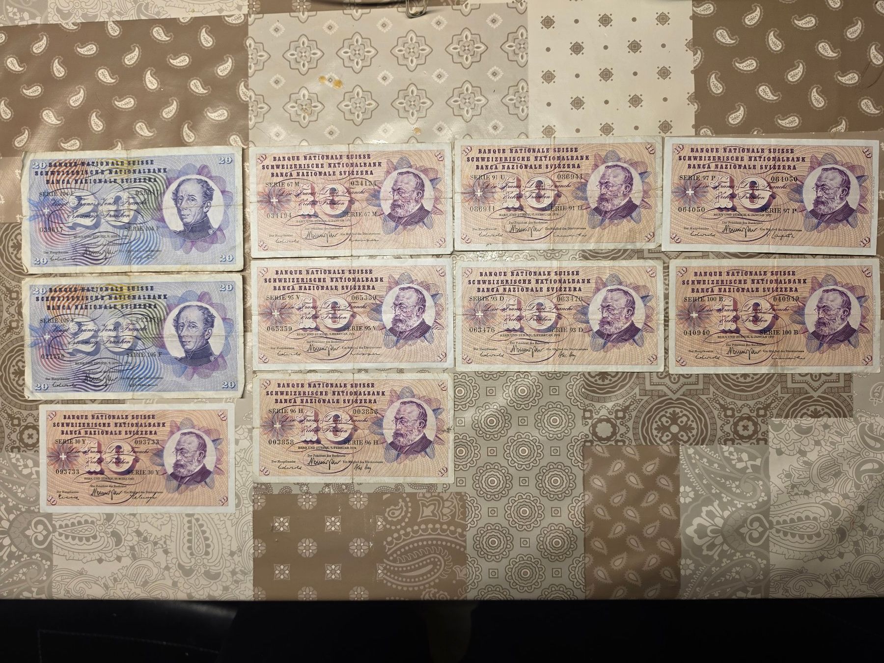 Banknoten: Banknoten – Gebraucht aus Unterseen von A.Z88