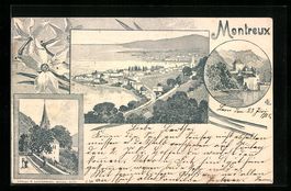 Montreux, Teilansicht, Küstenpartie, Ki
