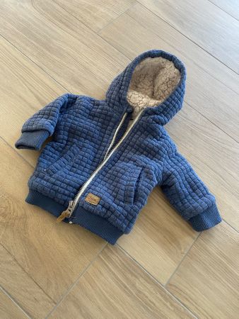 Baby Jacke weich und warm Smile Gr. 68 mit Kapuze Hoody