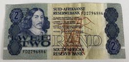 2 Rand Banknote Südafrika 1974 FD2796886 guter Zustand