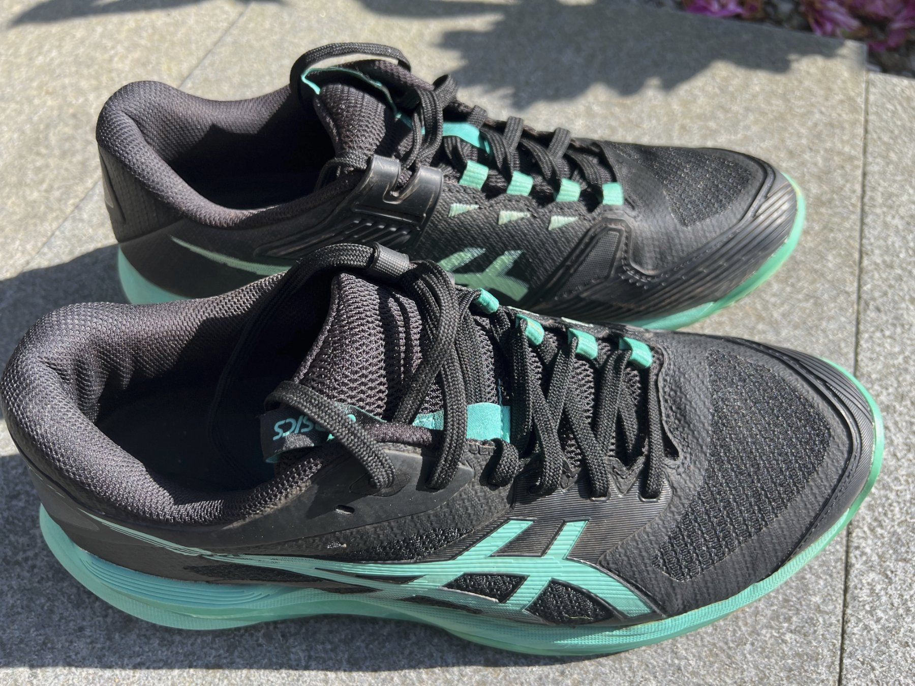 Asics Scarpe da uomo: Solution Speed FF 4 Herren Sandplatzschuh - Schwarz Grün – Usato da Maienfeld venduto da fdi_vq6j