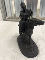 Antike Skulptur, Reiterpaar auf Pferd, Rarität! Top! (54)