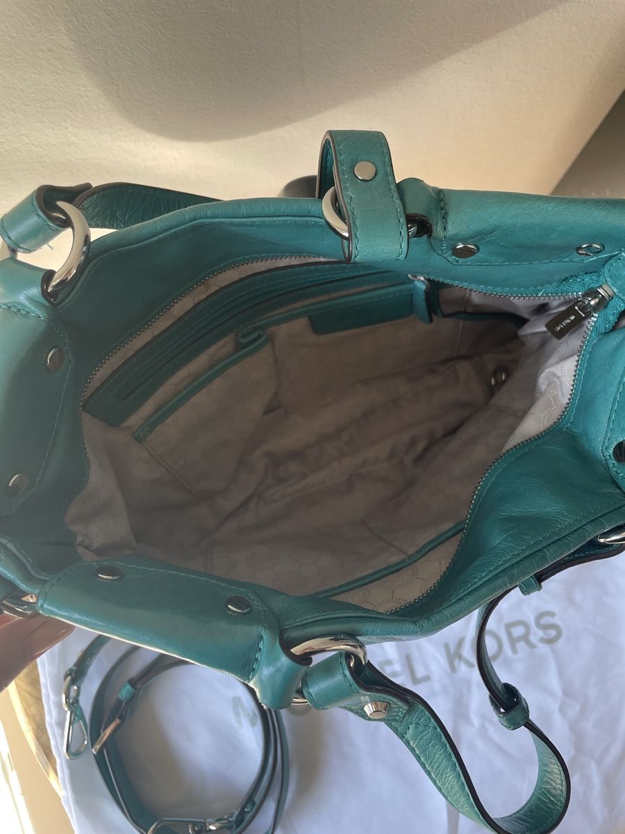 Michael Kors Borse da donna: Borsa Michael Kors originale colore verde petrolio – Usato da Avegno venduto da ReVibeRachele 2