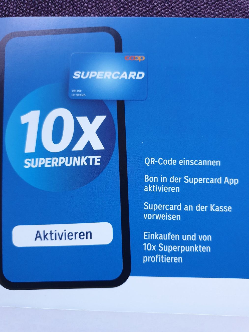 Coop Raccolte di bollini & punti: 10x SUPERPUNKTE – Nuovo (secondo la descrizione) da Thun venduto da Fidi0