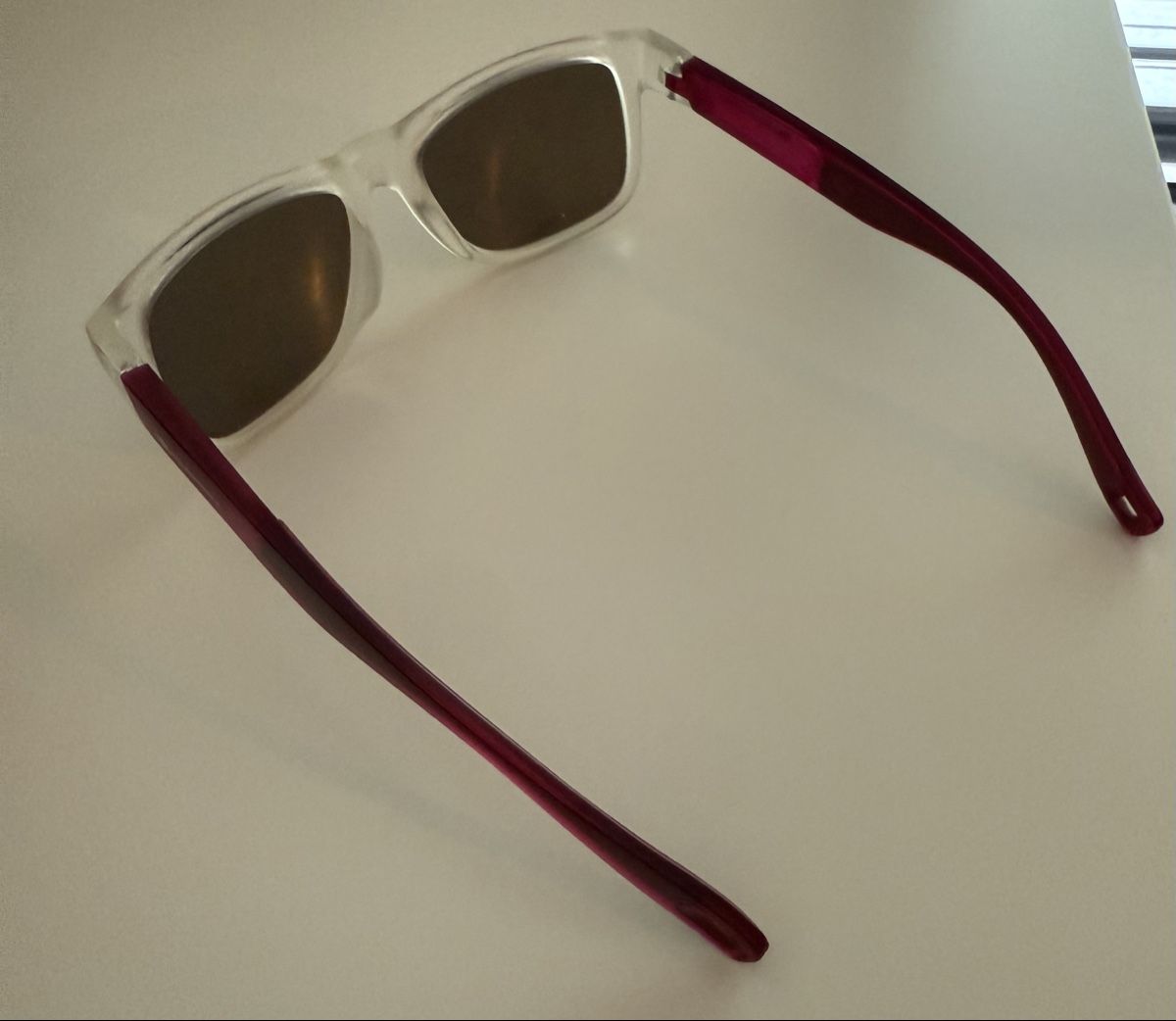 Occhiali & Lenti: Sonnenbrille transparent/pink verspiegelt Linsen – Usato da Feldbrunnen venduto da excessively 2