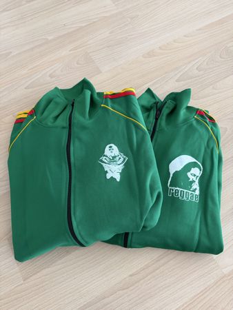 2Grüne Sweatjacken Grösse L Reggae/ Bob Marley  NEU!!!