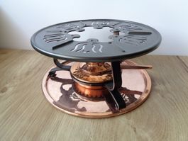 STÖCKLI KUPFER RECHAUD FÜR FONDUE SWISS MADE