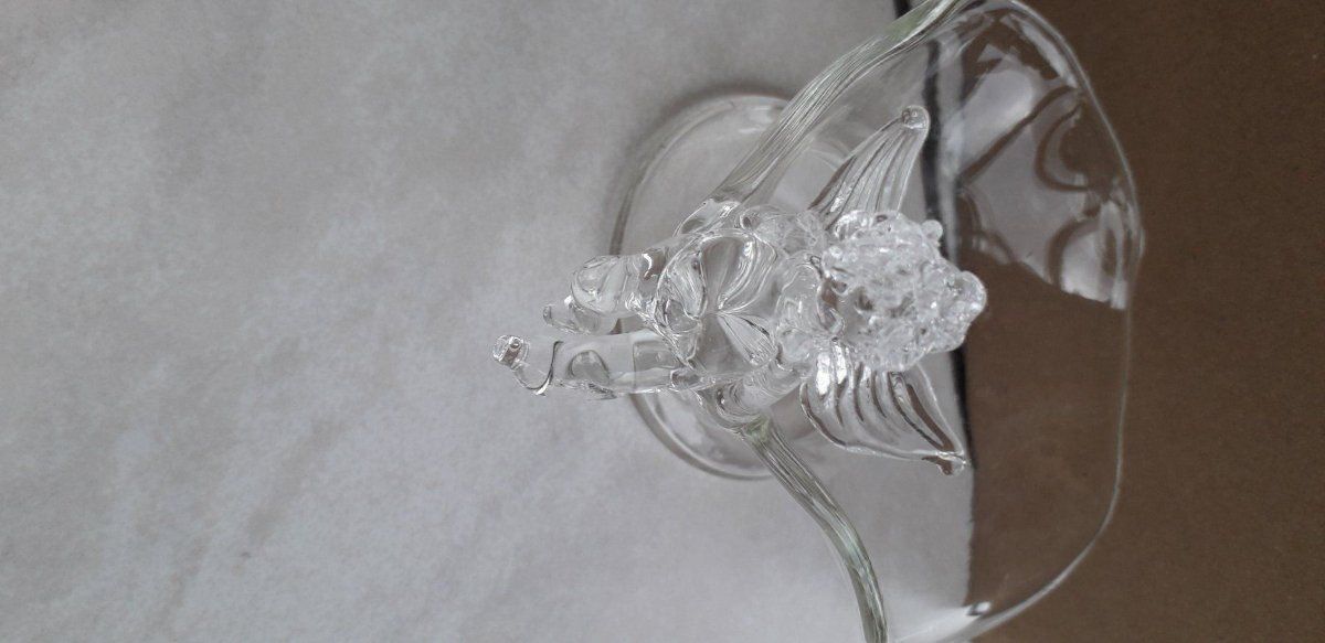 Portacandele: Burri Glas Kerzenhalter mit Engel – Nuovo e nell'imballaggio originale da Winistorf venduto da acreativ4 1