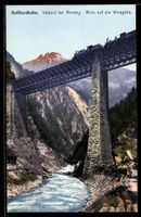 Amsteg, Gotthardbahn Viaduct, Blick auf 
