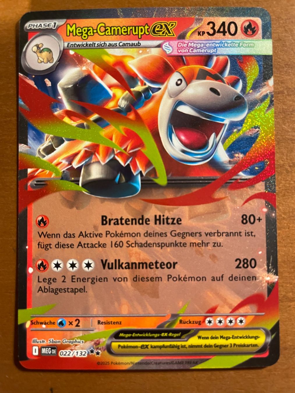 Pokémon Carte collezionabili: Pokemon Mega-Camerupt eX (Versand gratis) – Nuovo (secondo la descrizione) da Chur venduto da Angerson