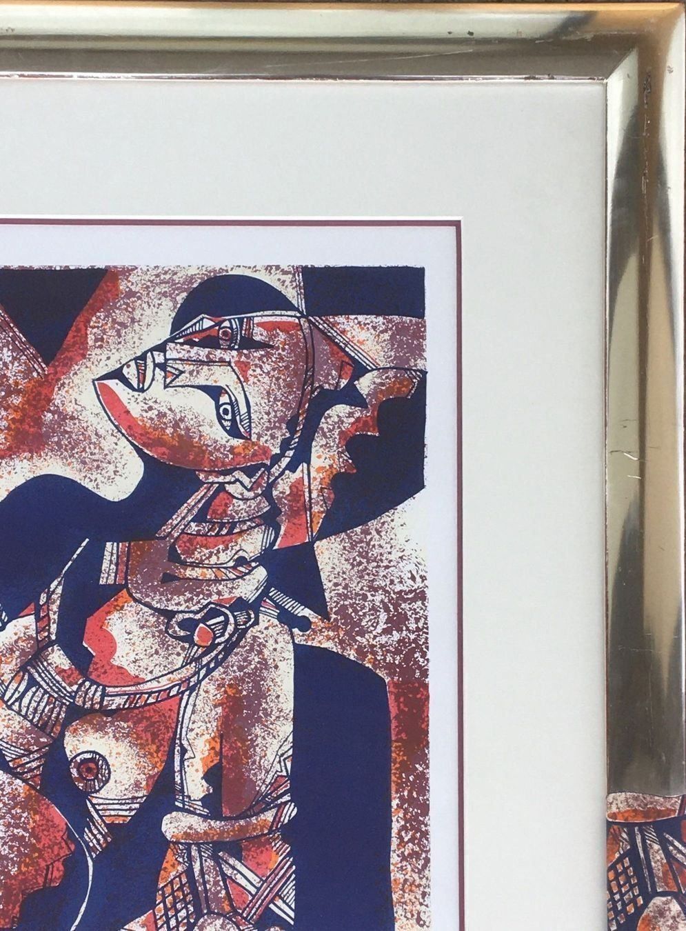 Grafica & Litografie: ADRIANO VAVA 1940 MIT RAHMEN – Usato da Gersau venduto da grafik-kunst 4