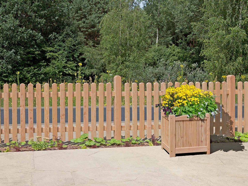 Fendivista: Gartenzaun aus massiver Lärche, Neu – Nuovo e nell'imballaggio originale da Laupersdorf venduto da Dario_5253 1