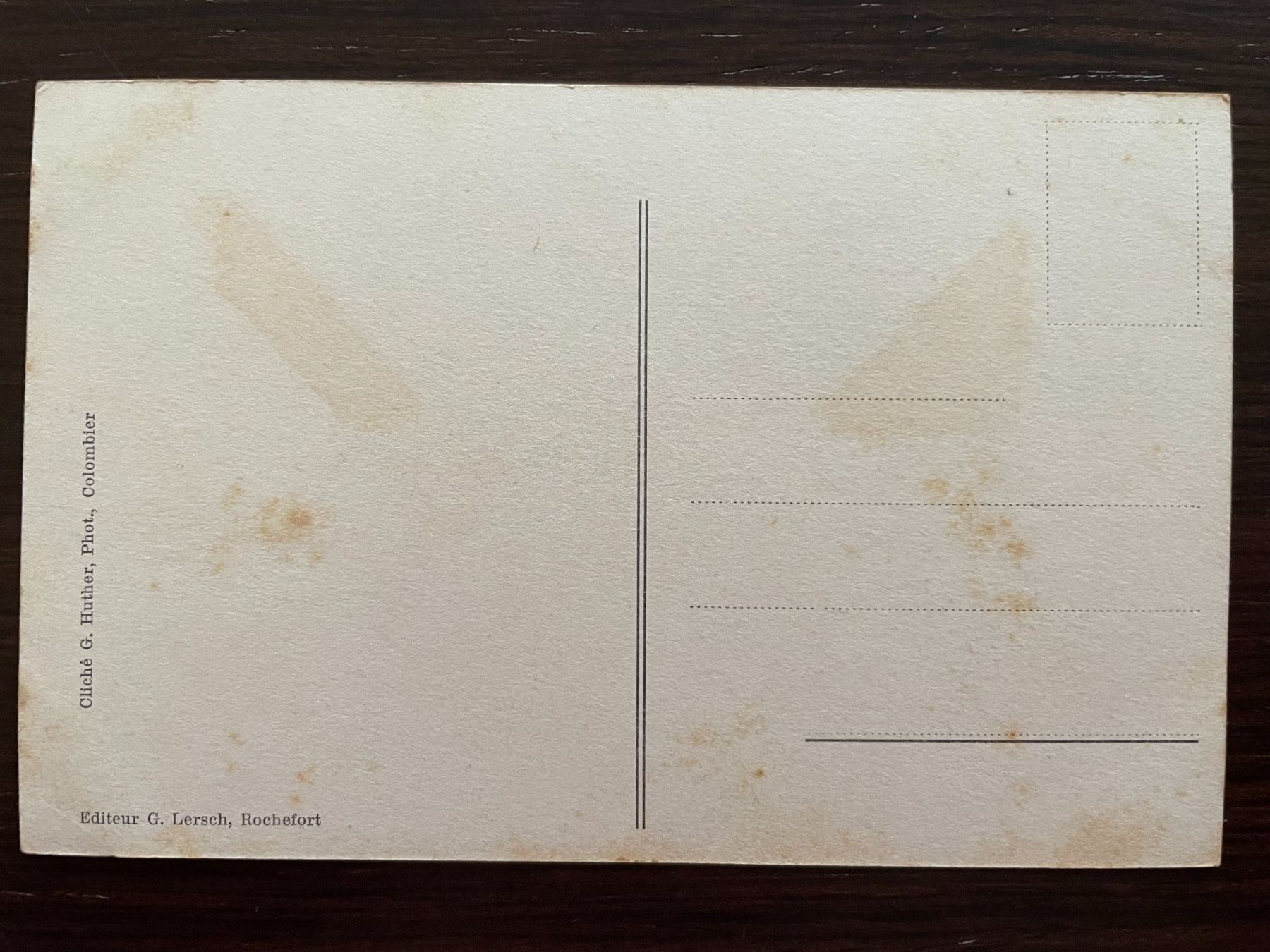 Cartoline postali: ROCHEFORT Vue générale, non circulée – Usato da Wald ZH venduto da TLILEF 1