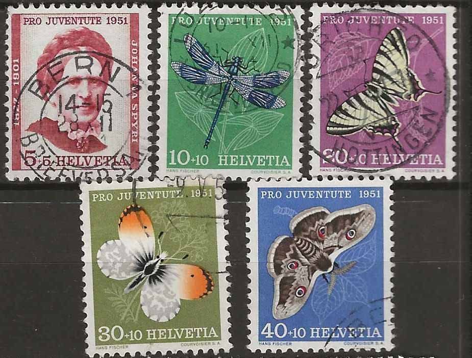 Tutti i francobolli: PJ051 - Pro Juventute 1951 obl. – Usato da Trélex venduto da Phil_Albert