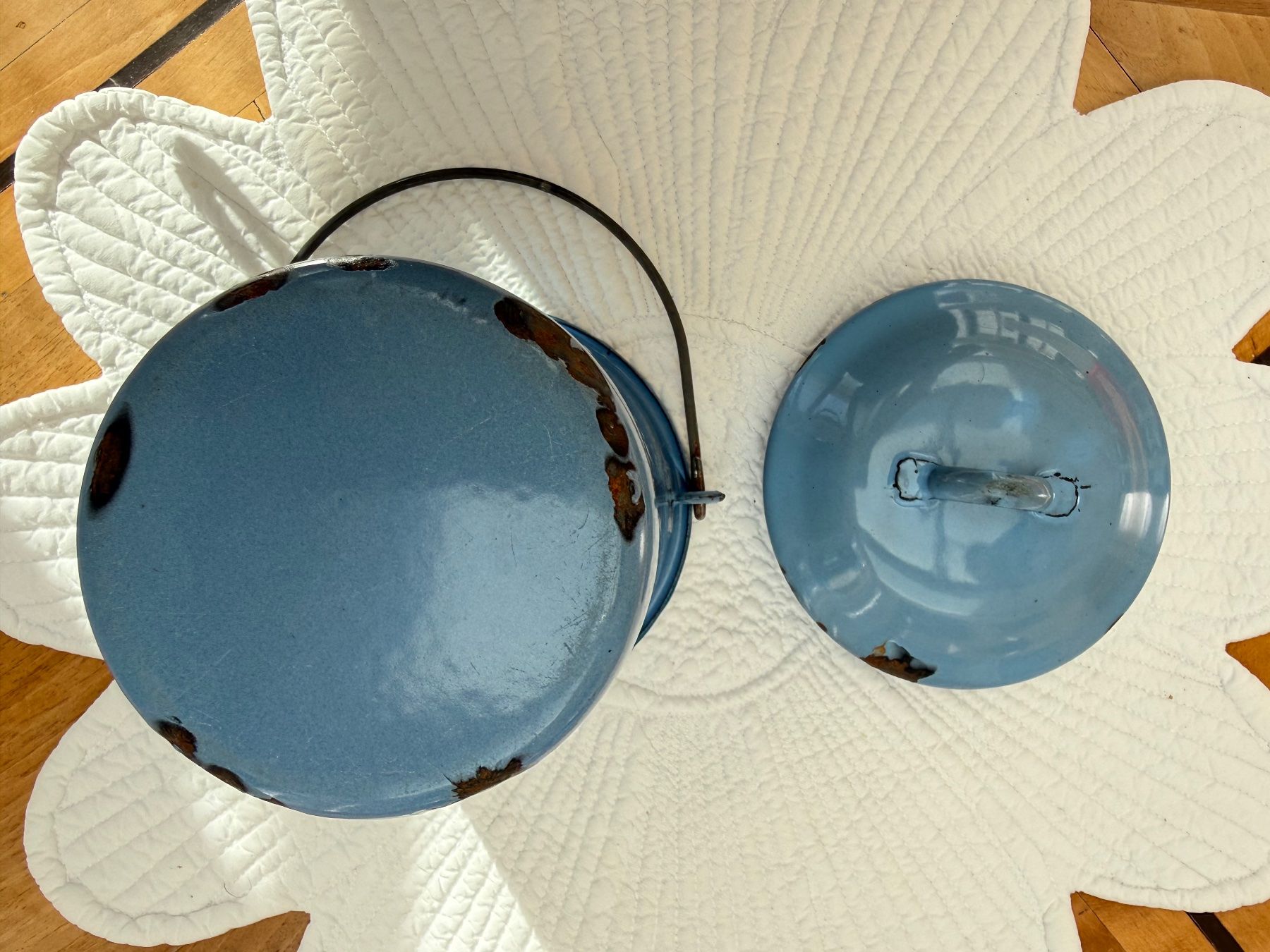Recipients et similaires: VINTAGE Antique Blue  Emaille  shaby-chic – D'occasion à Oberhasli par Kantenspringer 3