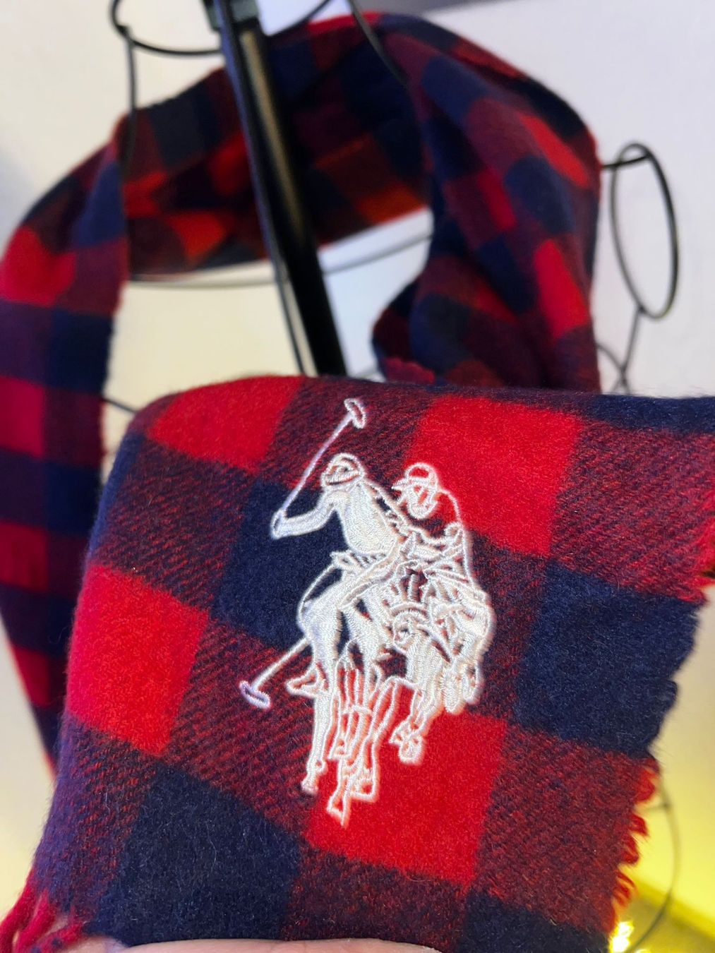 Foulard & Sciarpe: U.S. Polo Assn. Schal kariert rot/blau – Usato da Winterthur venduto da Dejv 2