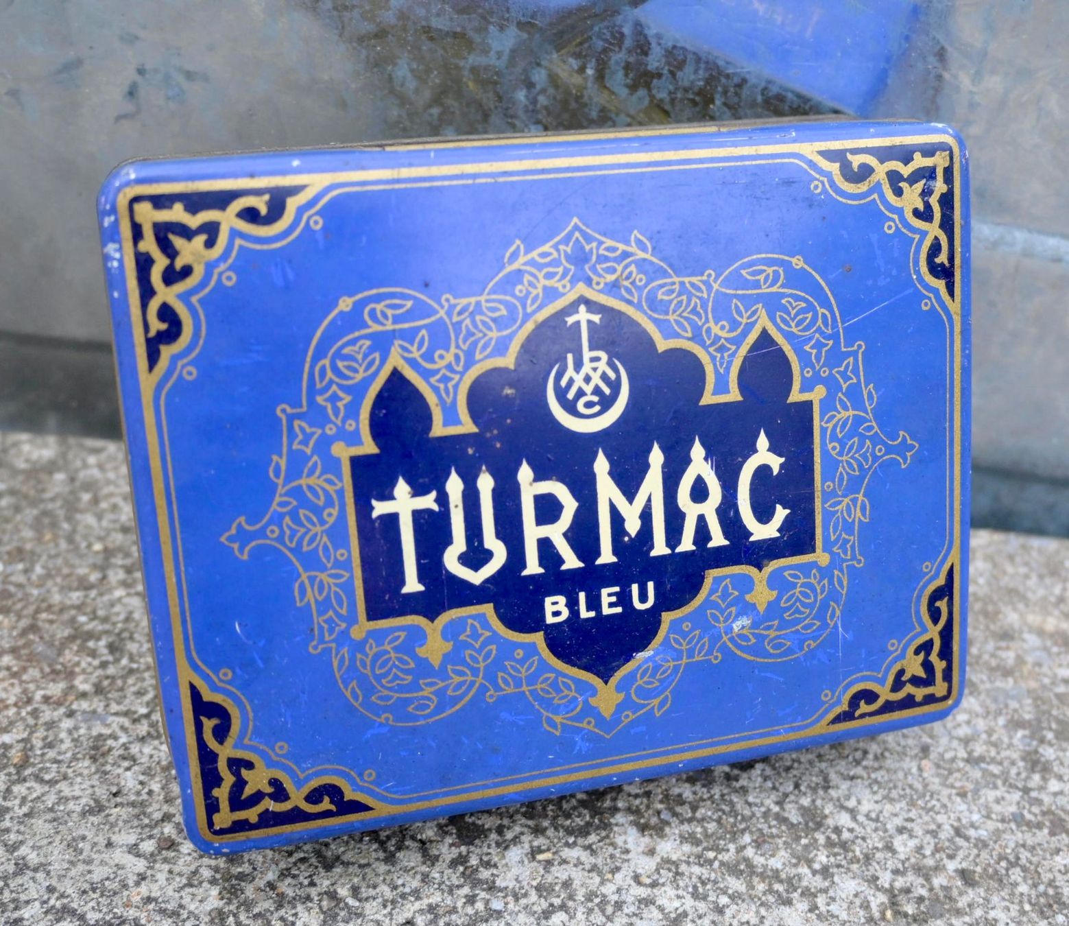 Dosen: Vintage BLECHDOSE Turmac BLEU blau – Gebraucht aus Pfaffhausen von mono_rec 1