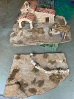 Grande crèche de Noël pour Santons - pièce unique faite main