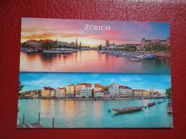AK Zürich 2 Ansichten Color