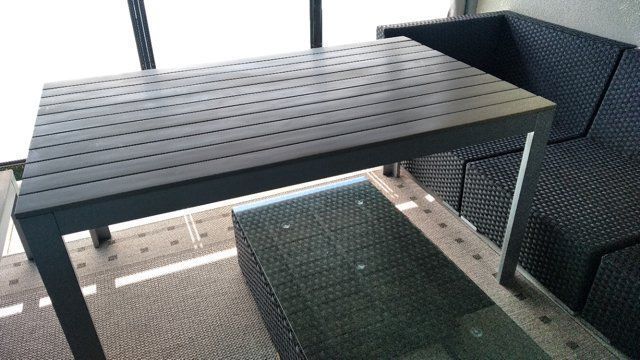 Tisch IKEA Falster hellgrau 160 x 100 x 76 Esstisch mit Bank Kaufen