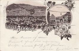 Berneck-Litho-Marktplatz-1898