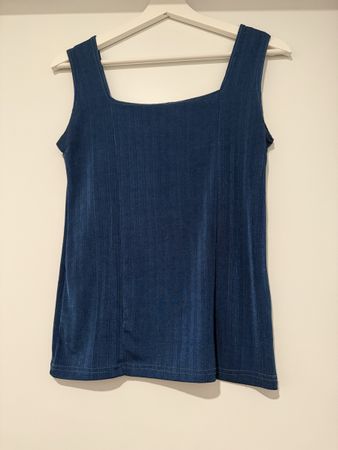 Damen Top Silvestone blau Grösse S 