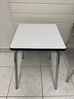 Retro Stool with Chrome Legs