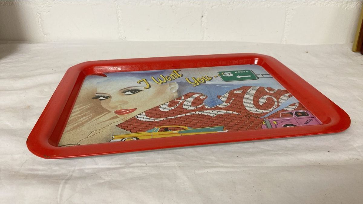 Piatti di portata: 6.Coca Cola Serviertablett Retro – Usato da sursee venduto da trilli-tralli 2