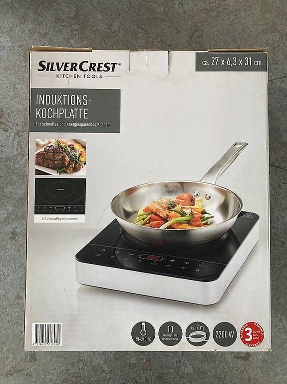 Cucine: NEU Induktions-Kochplatte SylverCrest – Nuovo e nell'imballaggio originale da schaffhausen venduto da bryli
