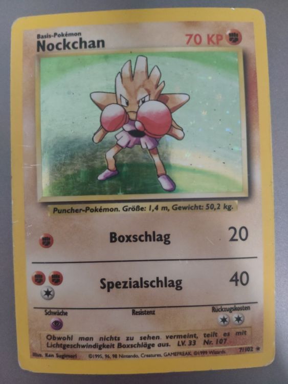 Pokemon Base Set holo Nockchan (Gebraucht) in Winterthur für CHF 5 ...