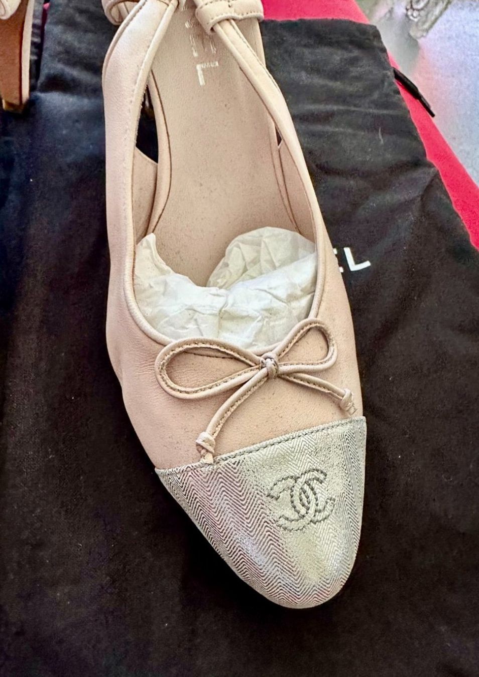 Chanel Scarpe da donna: Chanel-Schuhe, klassisch-elegante High Heels hellrosa silber – Nuovo e nell'imballaggio originale da Genève venduto da Mycollection 4