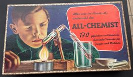 ALL-CHEMIST Chemiebaukasten,1957Vintage, Rarität,Top Zustand