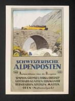 AK Schweizerische Alpenpost Simplon Grimsel Furka Oberalp