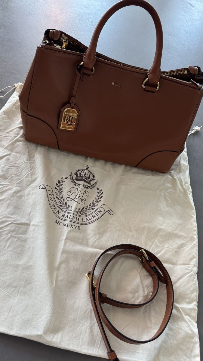 Ralph Lauren Borse da donna: Ralph Lauren Handtasche  Cognacfarbig – Usato da Oberrieden venduto da Bergsteiger67