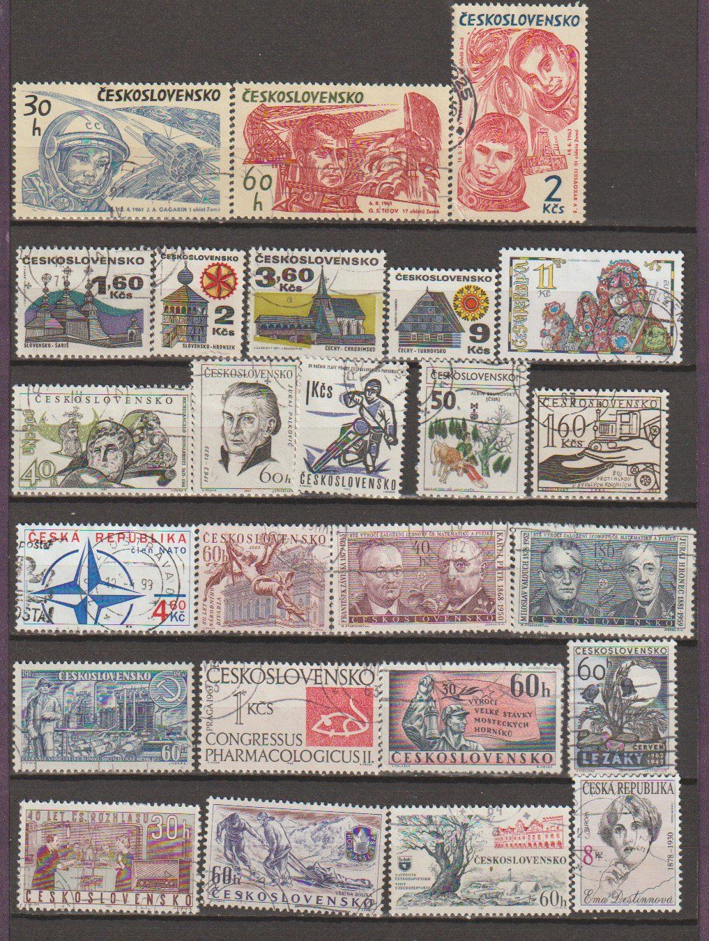 Alle Briefmarken: Tchécoslovaquie lot divers – Gebraucht aus Crans-Montana von kira56