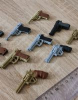 3stk Radiergummi S&W Beretta P38 Pistole