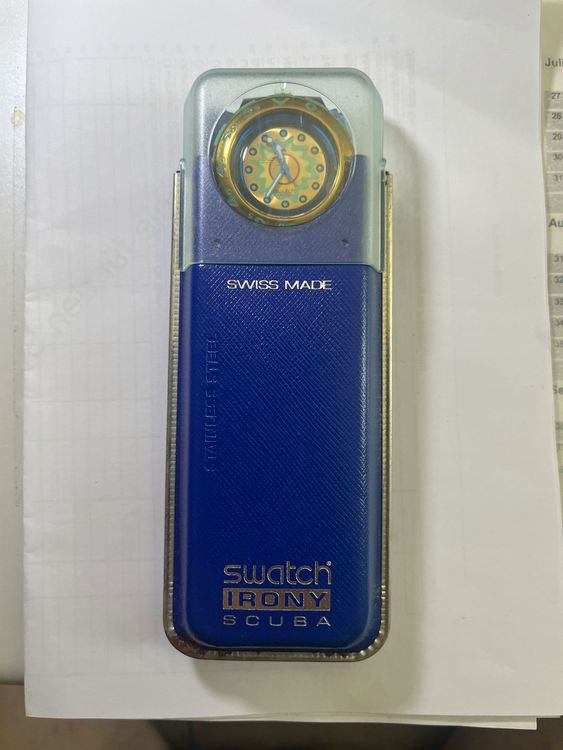 Swatch Montres: Swatch Irony Scuba Herren Uhr, Vintage, inkl. Etui, Sommer! – Neuf (Voir description) à Bremgarten b. Bern par barny2 3