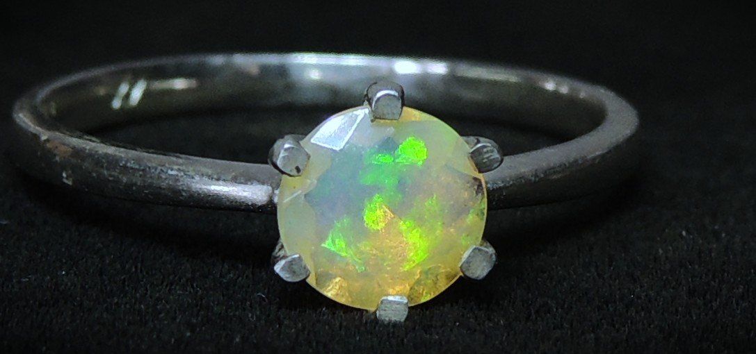 Anelli: Opal Silber 925 Fingerring Gr. 58 – Usato da Waldenburg venduto da schaller707 3