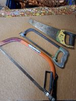 Gebrauchte Handsäge/ Bügelsäge/ Fuchsschwanz Säge Set