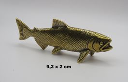 FORELLE - Messing Figur - Dekoration - 9,2x2cm