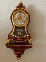 Pendule Zenith Louis XV rot mit goldblumendekor