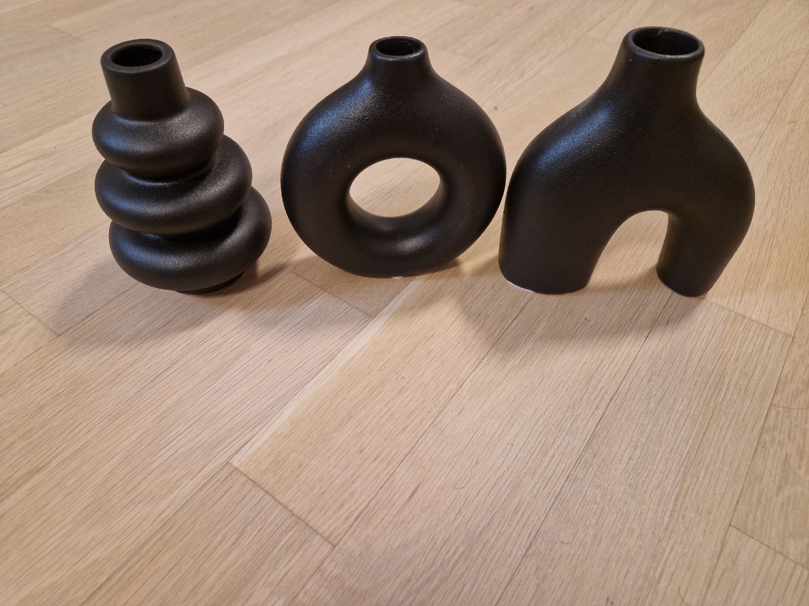 Vasi & Recipienti: 3er Set Deko Vasen, Keramik, schwarz, modern – Nuovo (secondo la descrizione) da Aesch BL venduto da Basilisk27 1